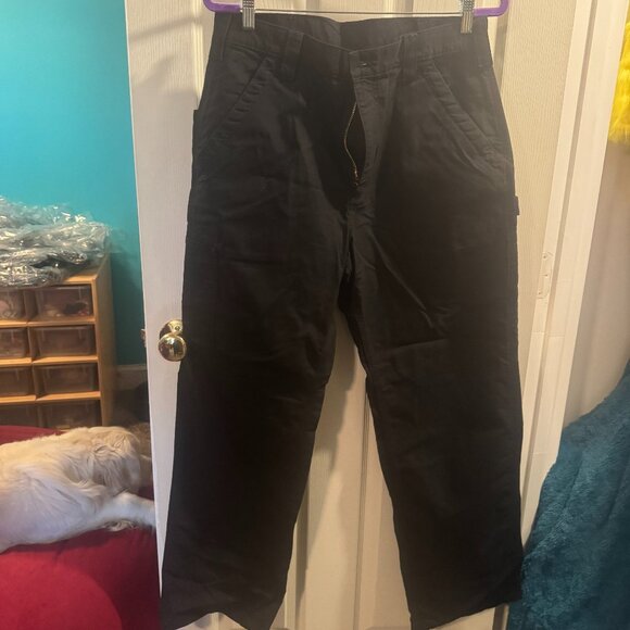 Men's Carhartt utility work pants - size:  34W x 32L *NWT* - black - Picture 2 of 5